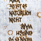 Literarische Blumenwiese · Texttafel