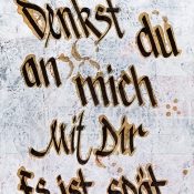 Literarische Blumenwiese · Texttafel
