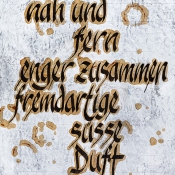 Literarische Blumenwiese · Texttafel