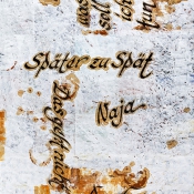 Literarische Blumenwiese · Texttafel