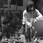 1991 · Atif Gülücü im Atelier Otto Flath in Bad-Segeberg